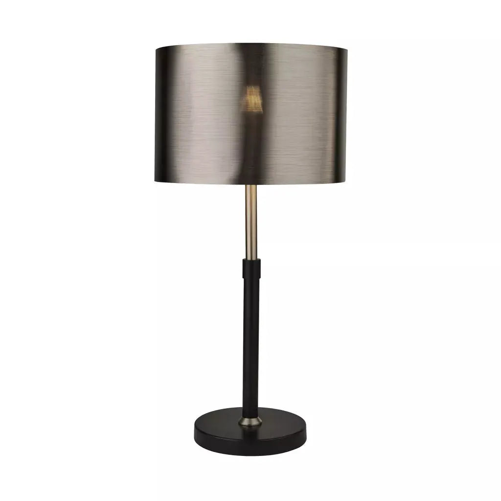 searchlight table lamps Rachel Table Lamp- Black, Silver, Chrome Metal & Black Shade - searchlight table lamps Rachel Table Lamp- Black, Silver, Chrome Metal & Black Shade