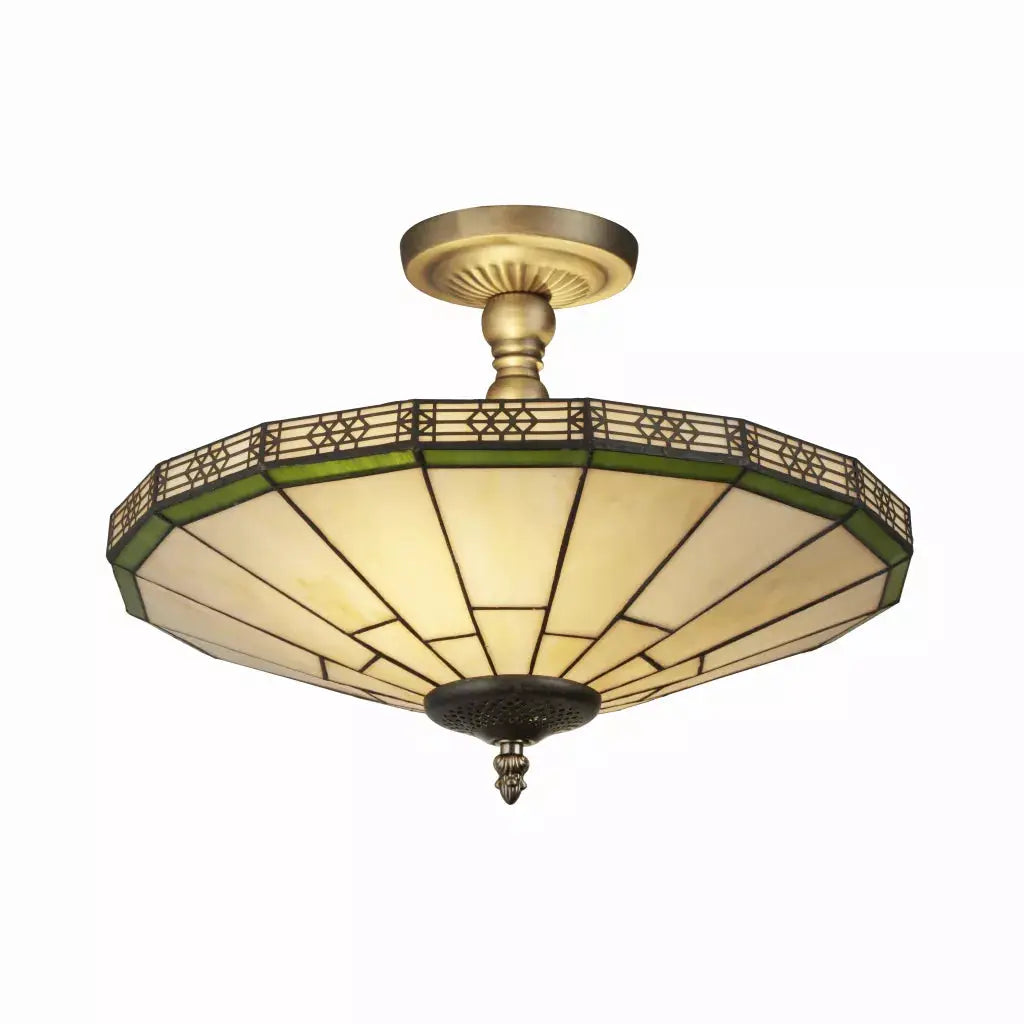 searchlight ceiling lights New York 2Lt Semi-Flush - Brass Metal & Stained Glass - Ceiling Lights searchlight ceiling lights New York 2Lt Semi-Flush - Brass Metal & Stained Glass Ceiling Lights