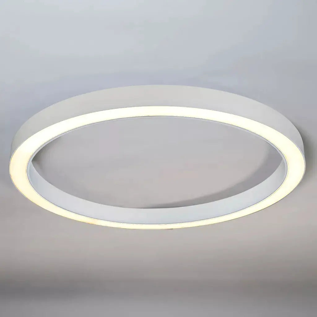 Searchlight 90cm Hey-lo Flush Ceiling Light Dimmable 2CCT 84W, White - Ceiling Lights Searchlight 90cm Hey-lo Flush Ceiling Light Dimmable 2CCT 84W, White Ceiling Lights