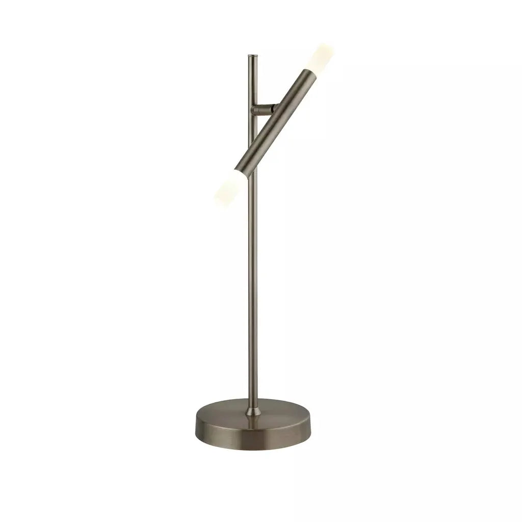 searchlight table lamps Tubes Table Lamp - Satin Nickel Metal - searchlight table lamps Tubes Table Lamp - Satin Nickel Metal