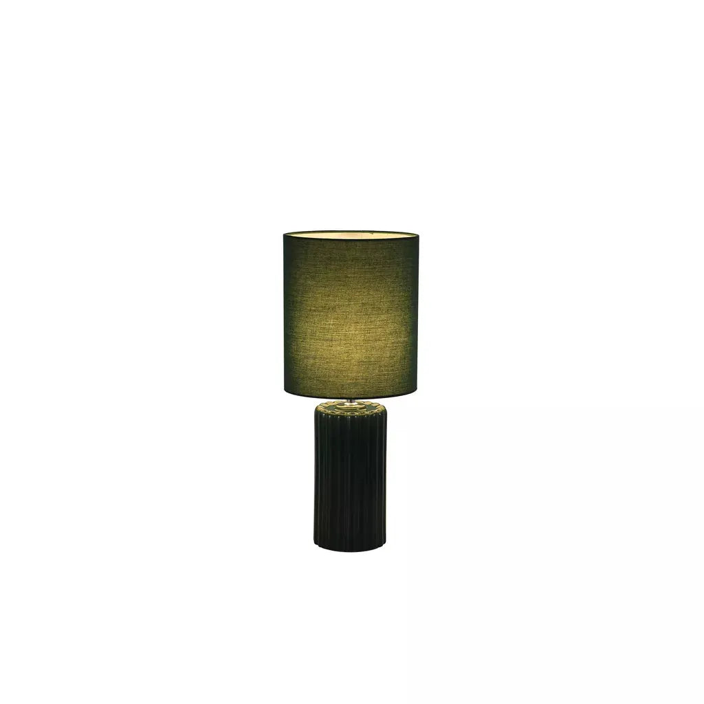 searchlight table lamps Groove 1Lt Table Lamp, Olive Green with matching Shade - searchlight table lamps Groove 1Lt Table Lamp, Olive Green with matching Shade