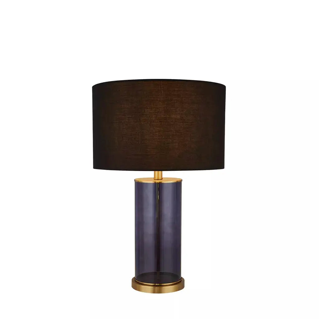 searchlight table lamps x Liberty Table Lamp- Blue Glass, Brass Metal & Black Fabric - searchlight table lamps x Liberty Table Lamp- Blue Glass, Brass Metal & Black Fabric