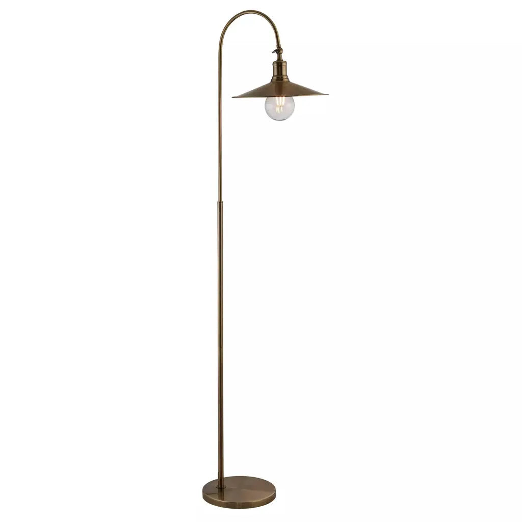Searchlight Table Lamps Lux & Belle Floor Lamp - Antique Brass - Floor Lamps Searchlight Table Lamps Lux & Belle Floor Lamp - Antique Brass Floor Lamps