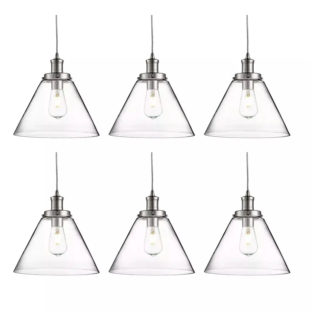 Searchlight Pendant Lights Promo Pack of 6 - 3228CC - Searchlight Pendant Lights Promo Pack of 6 - 3228CC