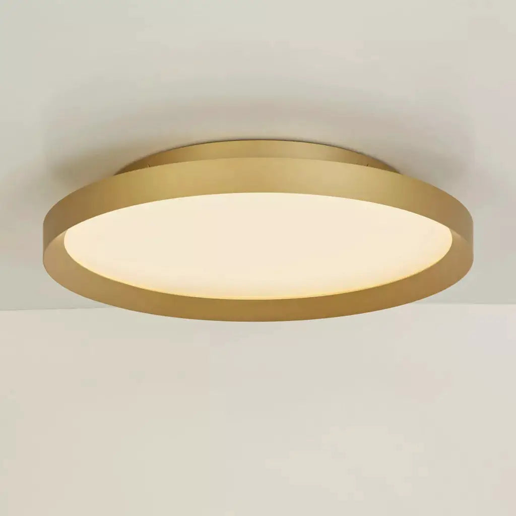 Prism 35, 2CCT, TRIAC Flush Ceiling Light 36W, Gold