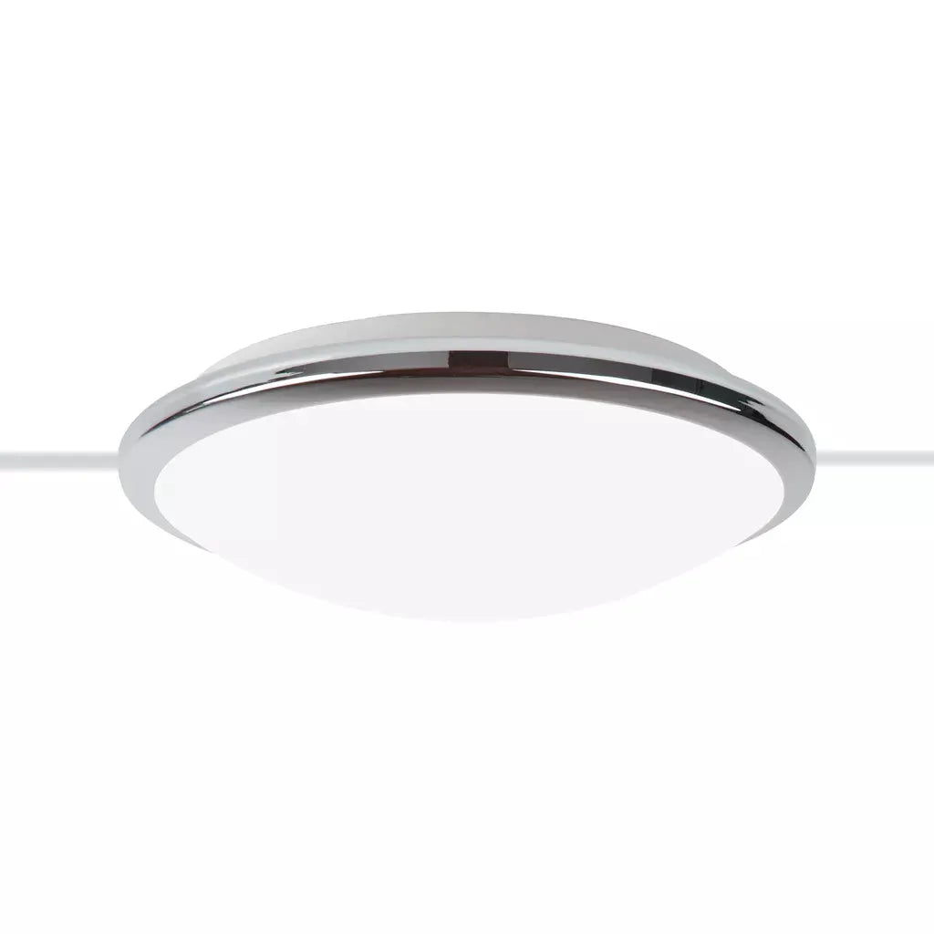 Knutsford Flush - Chrome Metal & Glass