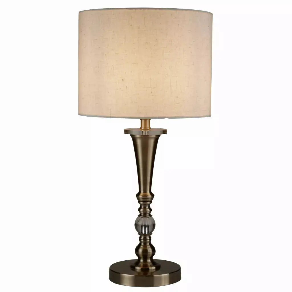 searchlight table lamps Oscar Table Lamp - Antique Brass Metal & Oatmeal Linen Shade - searchlight table lamps Oscar Table Lamp - Antique Brass Metal & Oatmeal Linen Shade