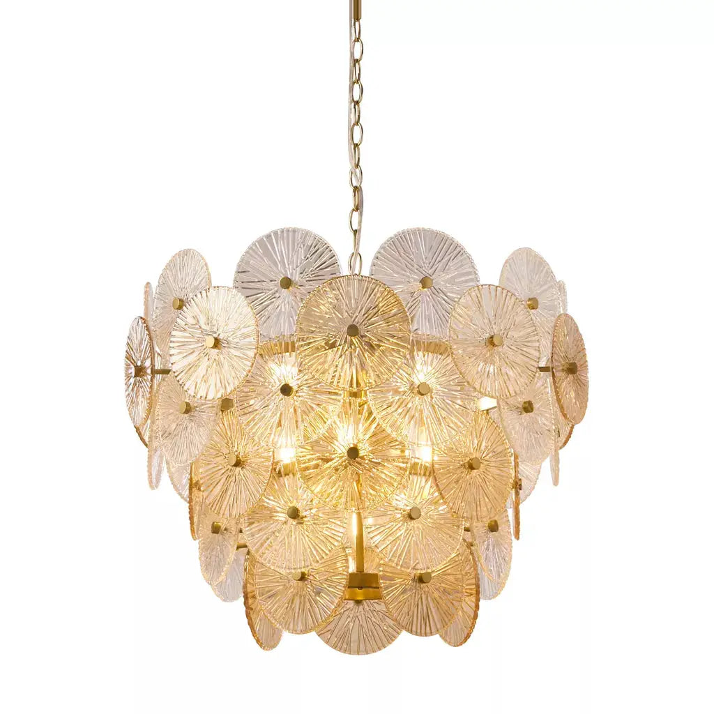 Searchlight Pendant Lights Wagon Wheel 9Lt Pendant - Bronze Metal, Clear & Amber Glass - Searchlight Pendant Lights Wagon Wheel 9Lt Pendant - Bronze Metal, Clear & Amber Glass