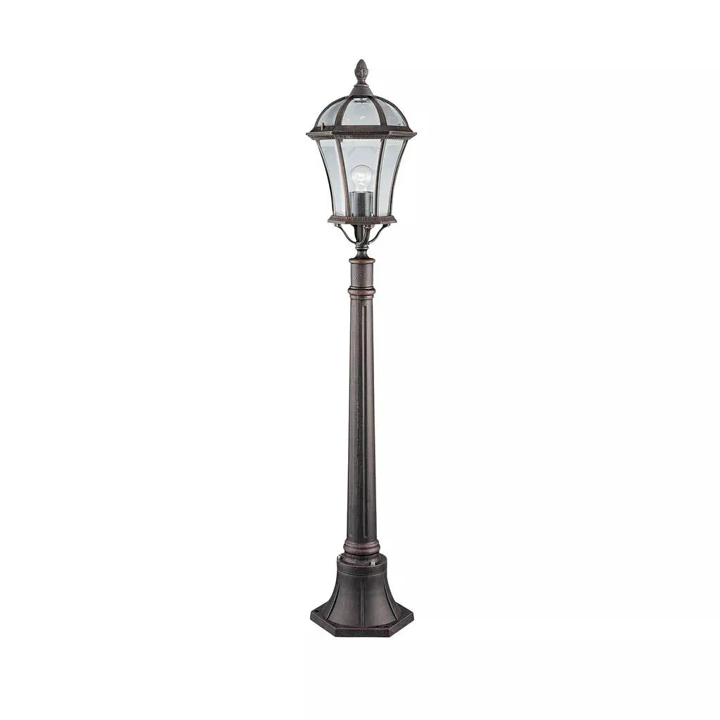 Searchlight Outdoor Bollards Capri Outdoor Post - Rustic Brown Metal & Glass IP23 - Searchlight Outdoor Bollards Capri Outdoor Post - Rustic Brown Metal & Glass IP23