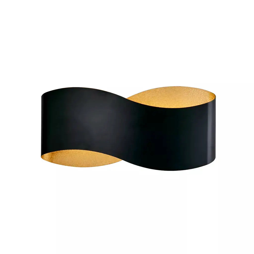 searchlight wall lights Lux & Belle LED Wall Light- Matt Black Metal & Crackle Gold - searchlight wall lights Lux & Belle LED Wall Light- Matt Black Metal & Crackle Gold