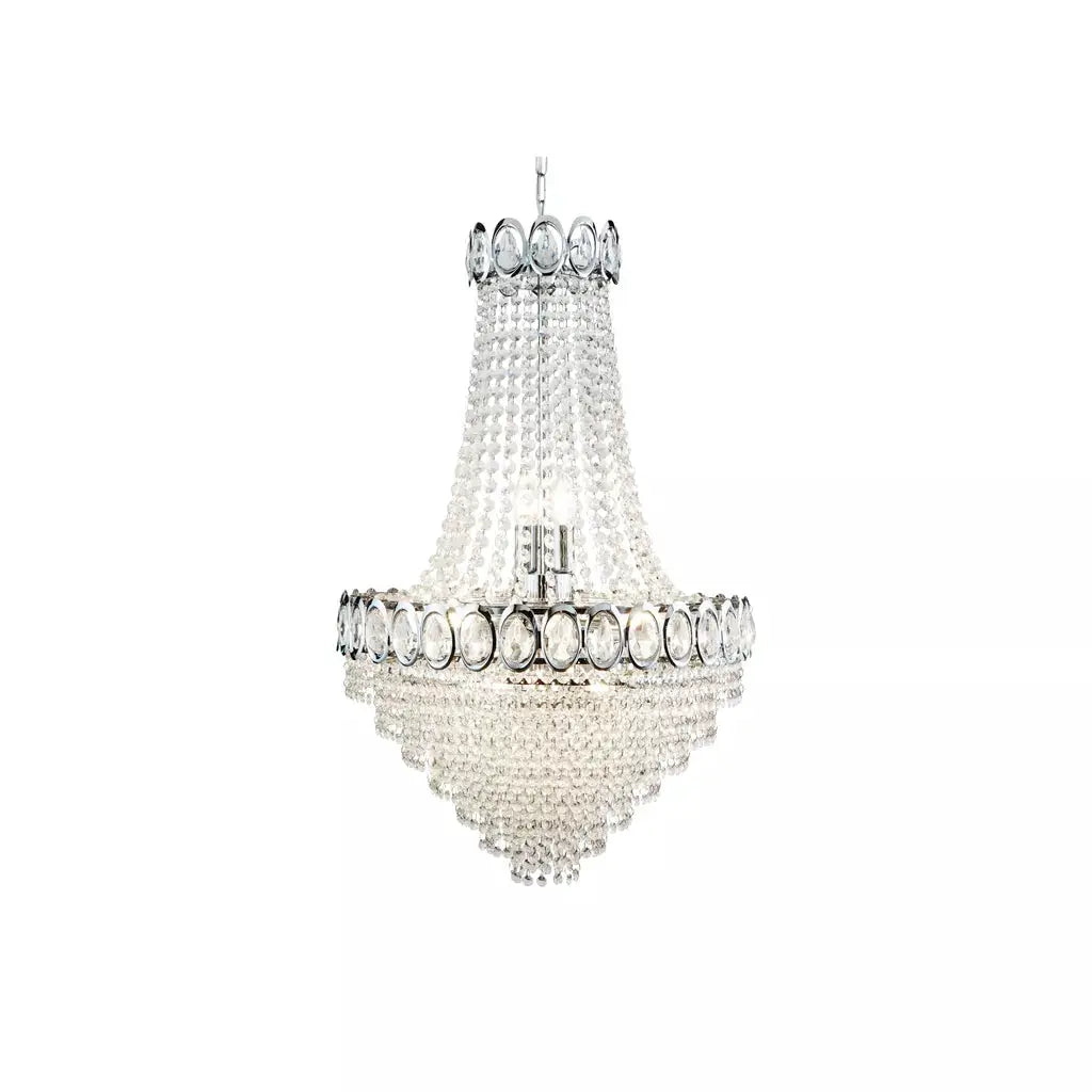 searchlight chandlier Louis Phillipe 11Lt Chandelier - Chrome Metal & Crystal - searchlight chandlier Louis Phillipe 11Lt Chandelier - Chrome Metal & Crystal