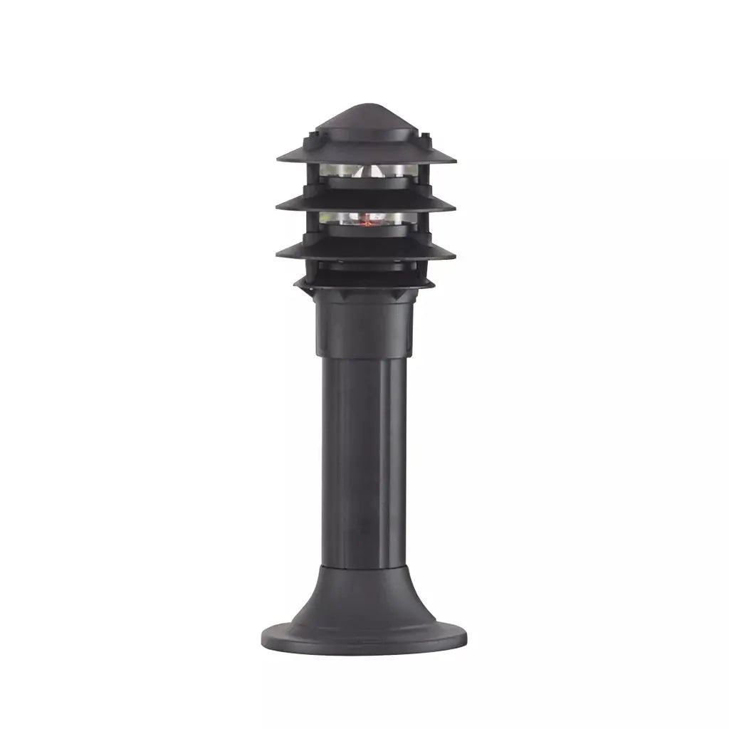 Searchlight Outdoor Bollards Bollards Outdoor Post - Black Metal & Clear Glass - Searchlight Outdoor Bollards Bollards Outdoor Post - Black Metal & Clear Glass