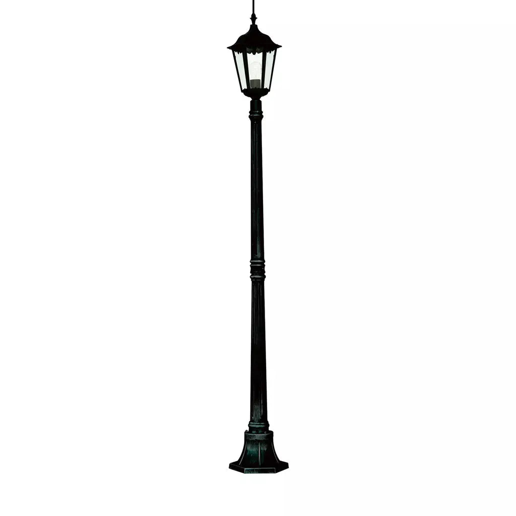 Searchlight Outdoor Bollards Alex 183cm Outdoor Post - Silk Black Metal & Glass, IP44 - Searchlight Outdoor Bollards Alex 183cm Outdoor Post - Silk Black Metal & Glass, IP44