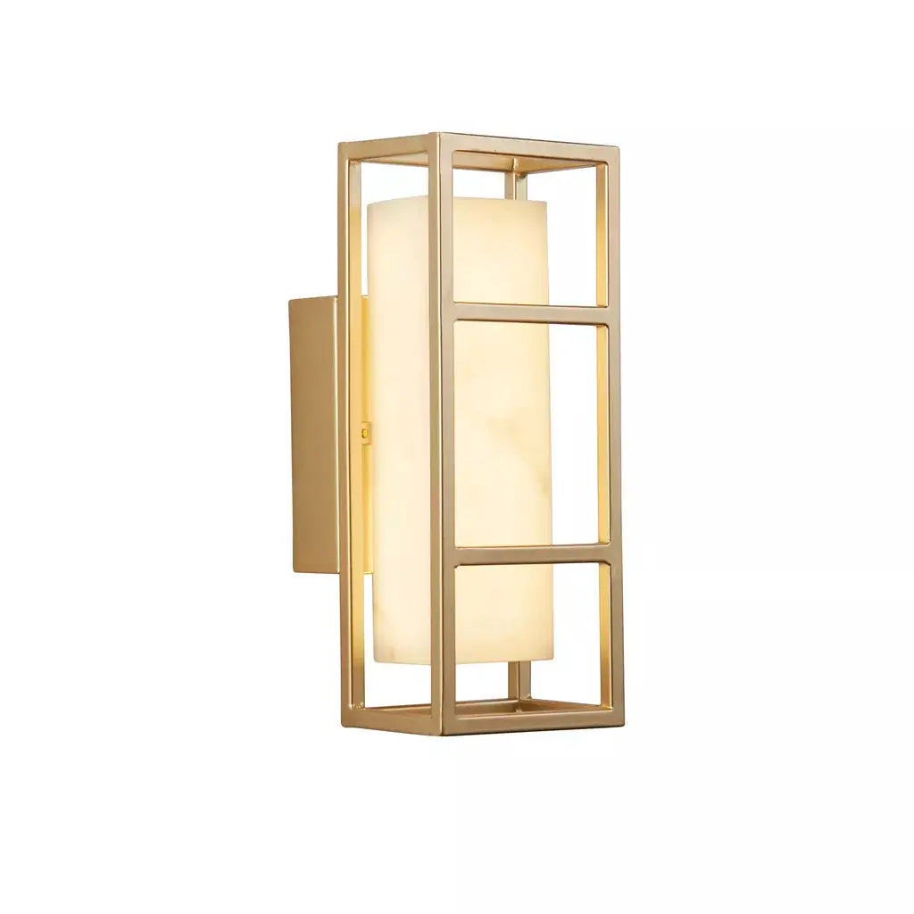 searchlight wall lights Mirage LED Wall Light, Matt Gold & Marbleised Resin - searchlight wall lights Mirage LED Wall Light, Matt Gold & Marbleised Resin