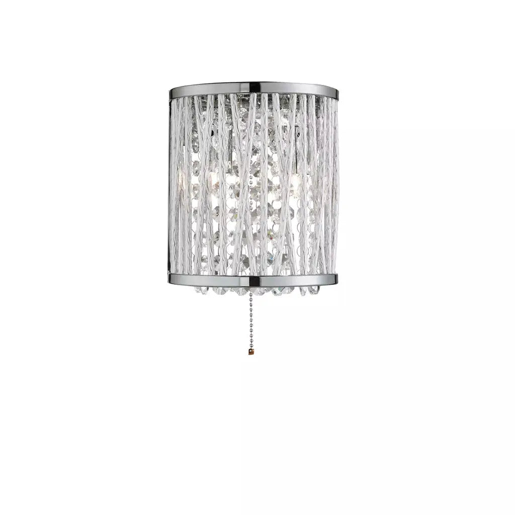 searchlight wall lights Elise 2Lt Wall Light - Chrome Metal & Crystal - searchlight wall lights Elise 2Lt Wall Light - Chrome Metal & Crystal