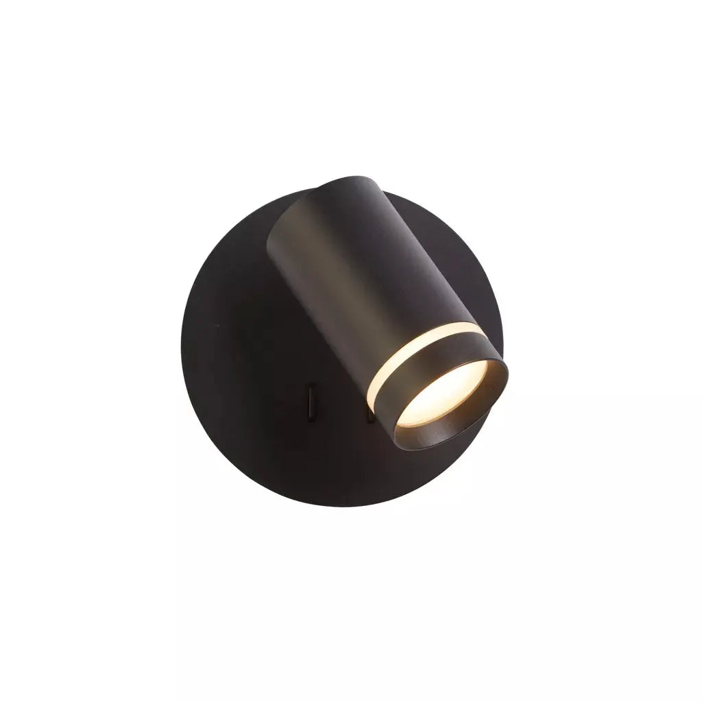 searchlight wall lights Laser Reader, GU10 & LED, Sand Black - searchlight wall lights Laser Reader, GU10 & LED, Sand Black