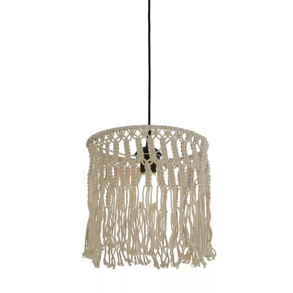 Searchlight Pendant Lights Bahama Pendant with Suspension - Macrame - Searchlight Pendant Lights Bahama Pendant with Suspension - Macrame