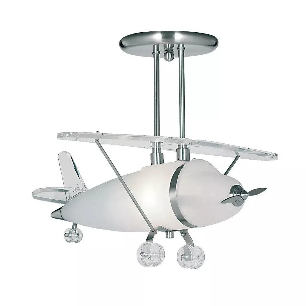 Searchlight Pendant Lights Novelty Airplane Pendant - Metal, Acrylic & Glass - Searchlight Pendant Lights Novelty Airplane Pendant - Metal, Acrylic & Glass