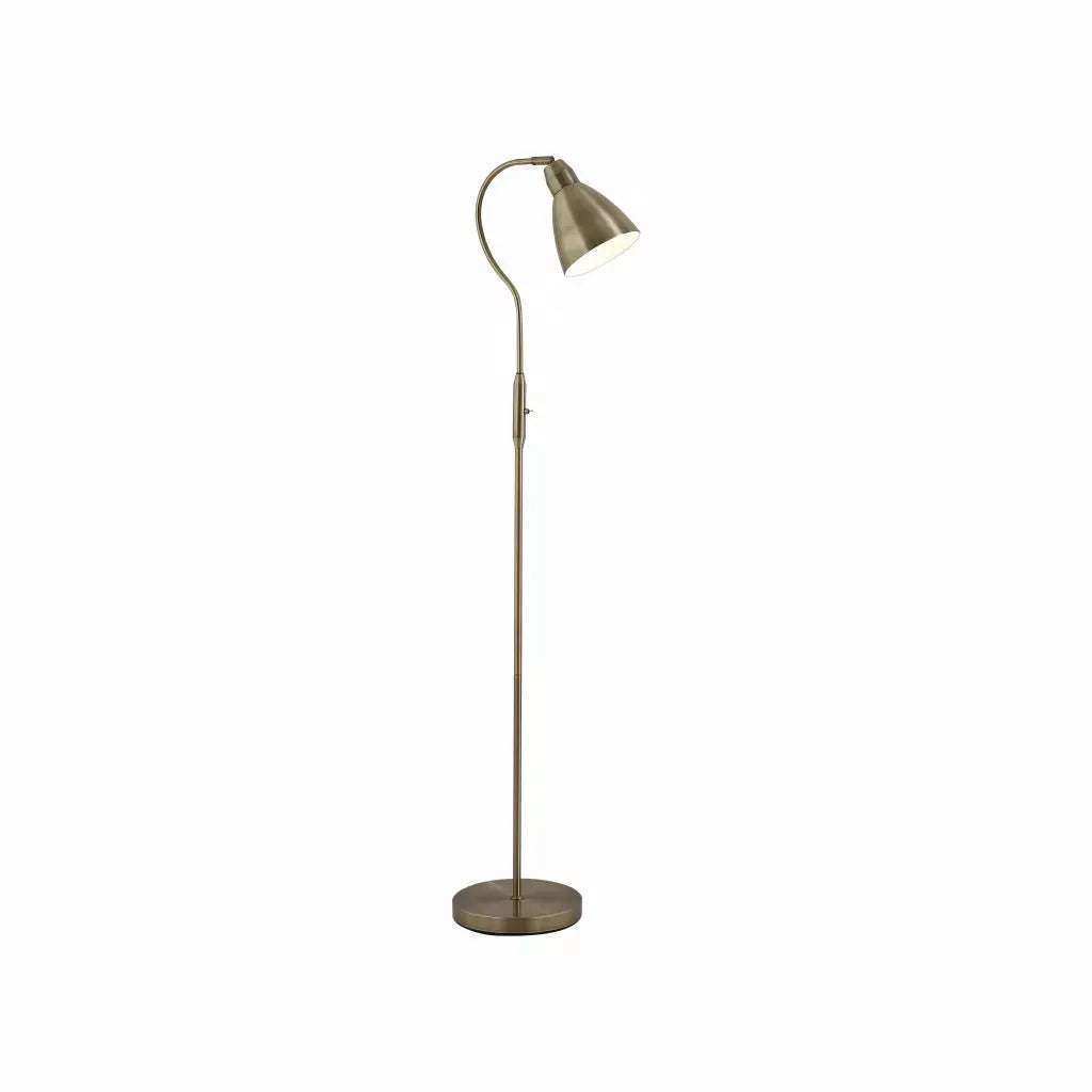 Searchlight Table Lamps Adjustable Floor Lamp, Antique Brass - Floor Lamps Searchlight Table Lamps Adjustable Floor Lamp, Antique Brass Floor Lamps