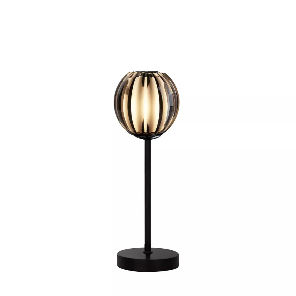 searchlight table lamps Blossom Table Lamp - Black Metal & Smoked Acrylic Shade - searchlight table lamps Blossom Table Lamp - Black Metal & Smoked Acrylic Shade