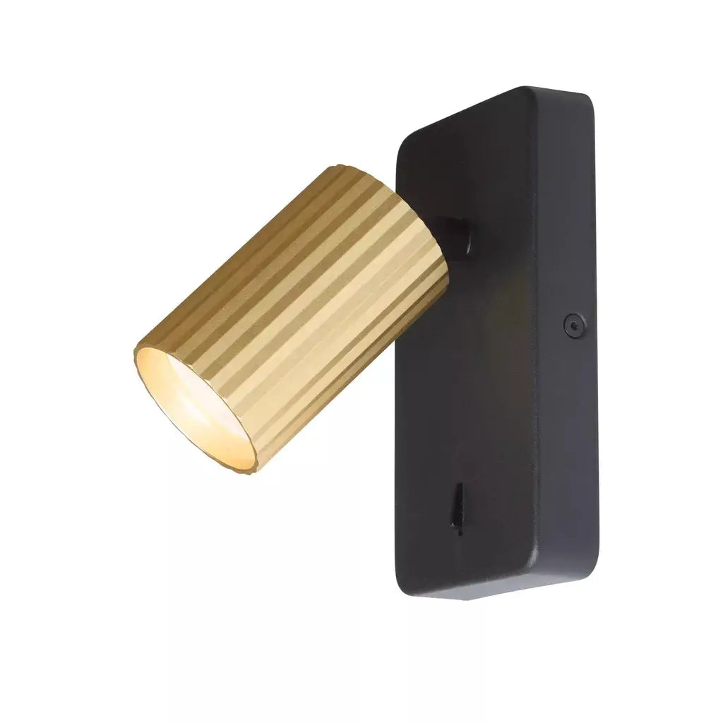 searchlight spots Anna Reader, GU10 Spotlght, Fluted Gold - searchlight spots Anna Reader, GU10 Spotlght, Fluted Gold
