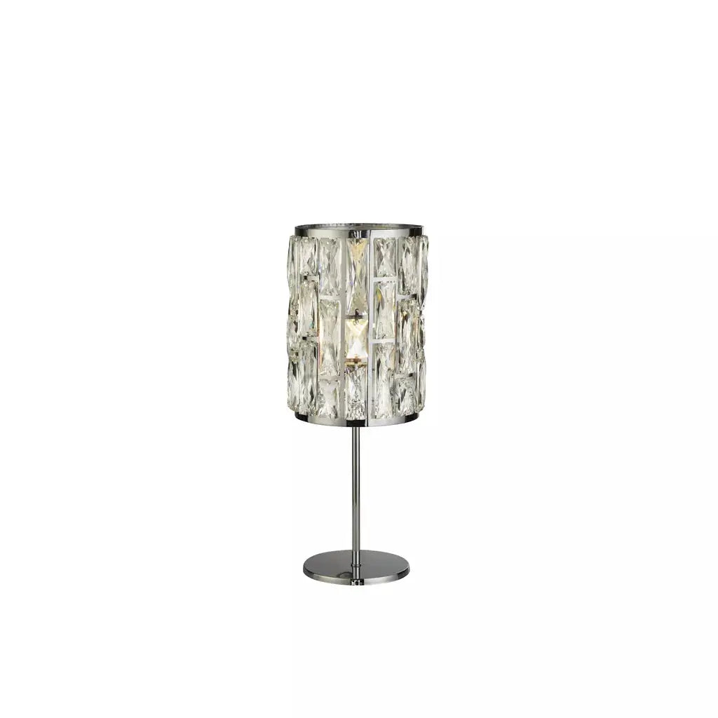 searchlight table lamps Bijou Table Lamp - Chrome Metal & Crystal Glass - searchlight table lamps Bijou Table Lamp - Chrome Metal & Crystal Glass