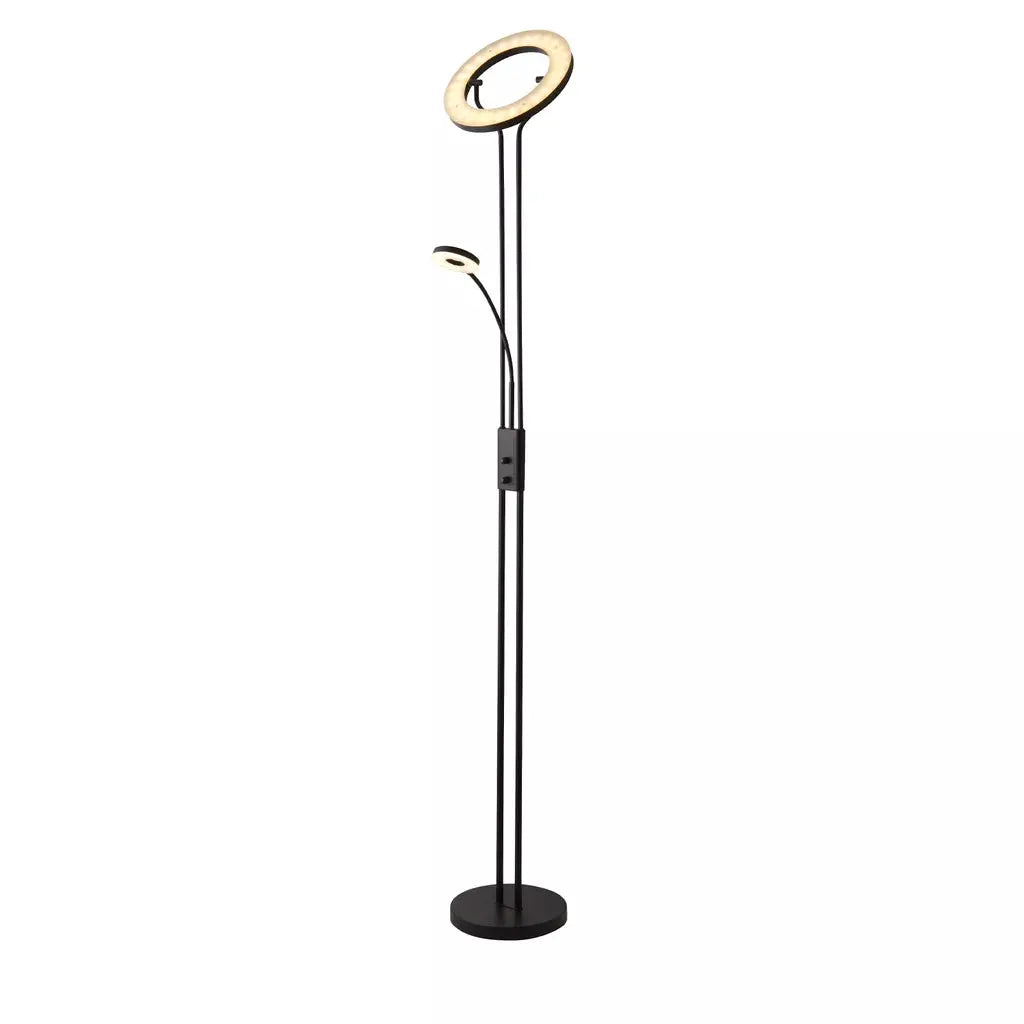 Searchlight Table Lamps Mother & Child Floor Lamp - Matt Black Metal - Floor Lamps Searchlight Table Lamps Mother & Child Floor Lamp - Matt Black Metal Floor Lamps