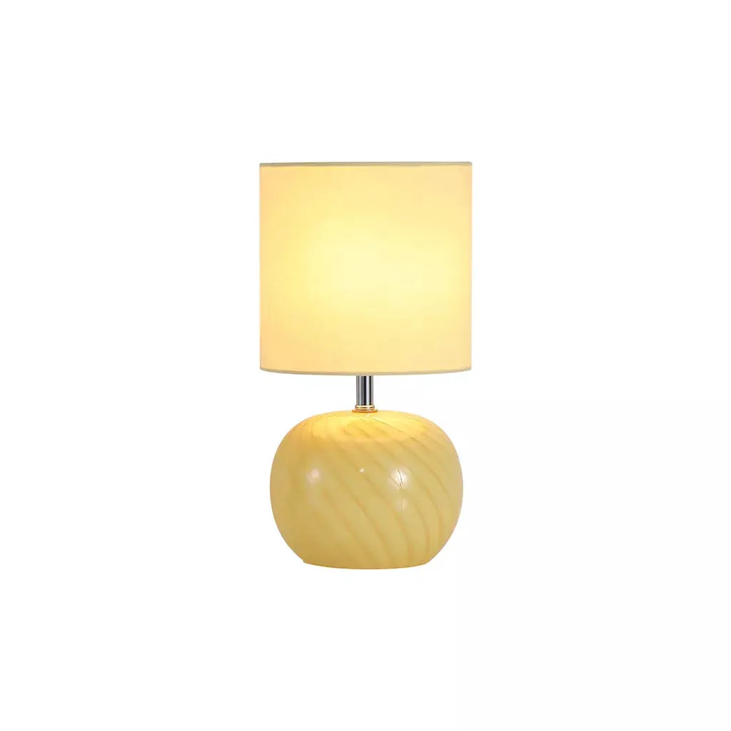 searchlight table lamps Fete 1Lt Table Lamp, Yellow Glass with Linen Shade - searchlight table lamps Fete 1Lt Table Lamp, Yellow Glass with Linen Shade