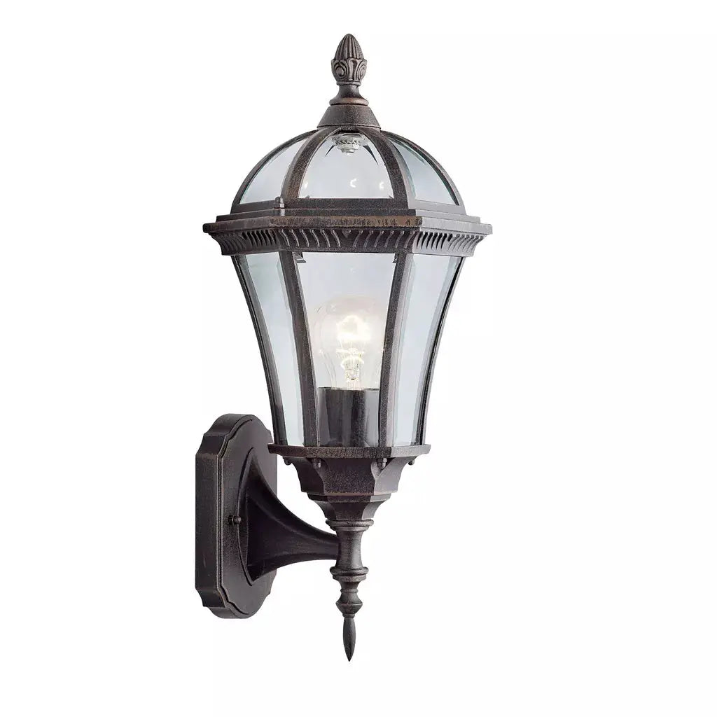 outdoor walllights Capri Outdoor Uplight - Aluminium, Rustic Brown & Glass,IP44 - outdoor walllights Capri Outdoor Uplight - Aluminium, Rustic Brown & Glass,IP44
