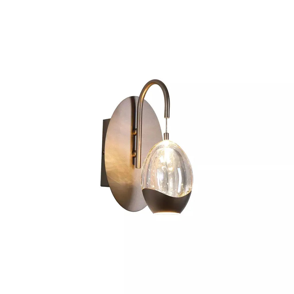 searchlight wall lights Seeds 1Lt Wall Light, Latte Metal with Champagne Glass - searchlight wall lights Seeds 1Lt Wall Light, Latte Metal with Champagne Glass