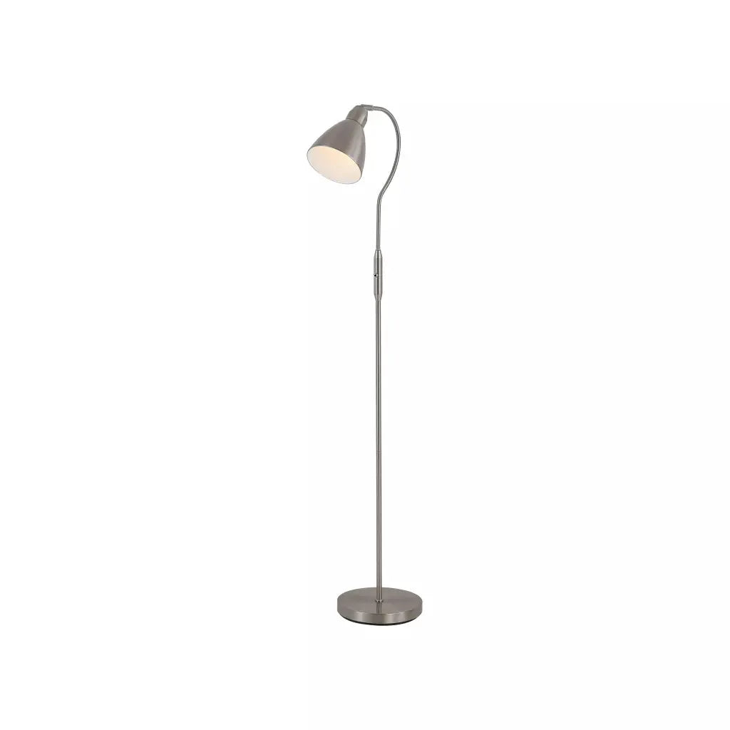 Searchlight Table Lamps Adjustable Floor Lamp, Satin Nickel - Floor Lamps Searchlight Table Lamps Adjustable Floor Lamp, Satin Nickel Floor Lamps