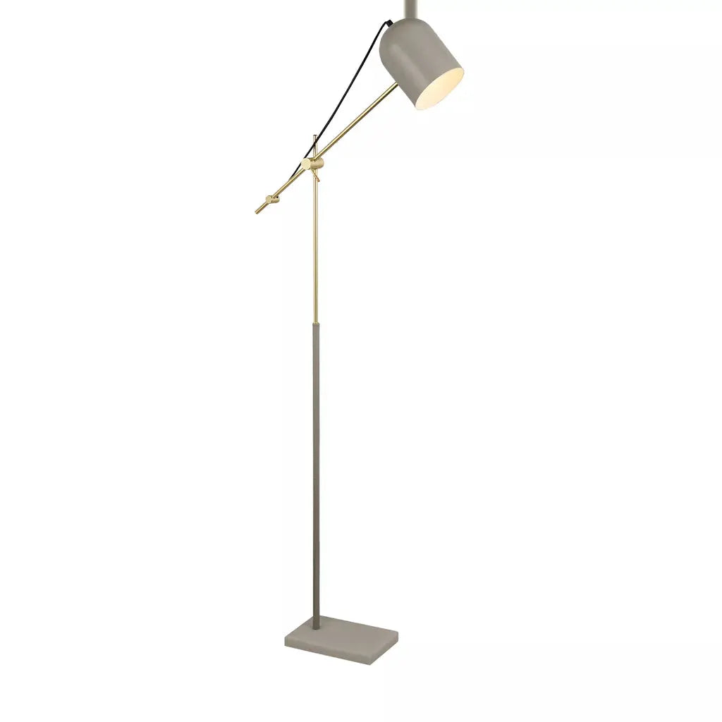Searchlight Table Lamps x Odyssey Floor Lamp - Grey & Gold Metal & Marble - Floor Lamps Searchlight Table Lamps x Odyssey Floor Lamp - Grey & Gold Metal & Marble Floor Lamps