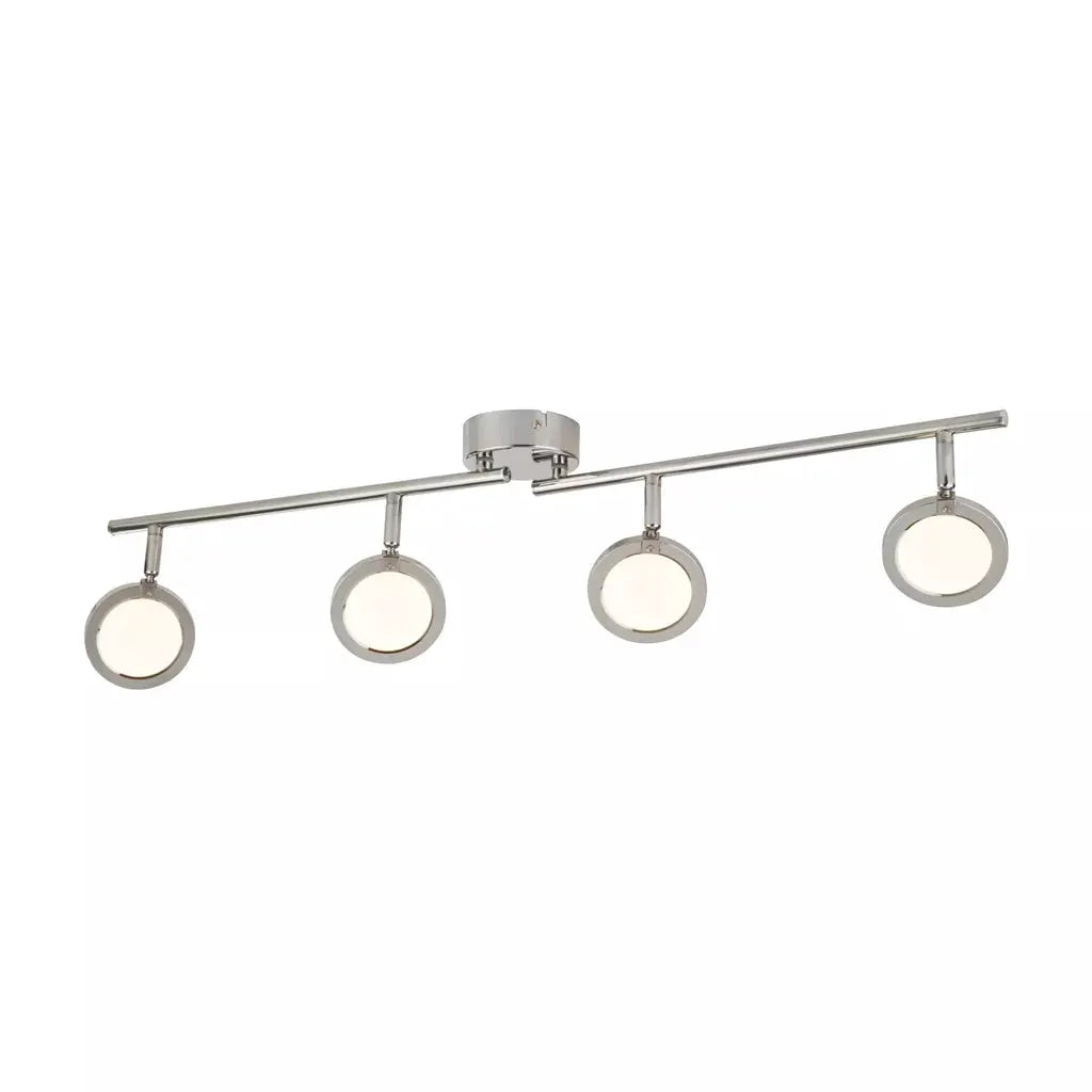 searchlight spots Languna 4Lt LED Split Bar Spotlight - Chrome - searchlight spots Languna 4Lt LED Split Bar Spotlight - Chrome