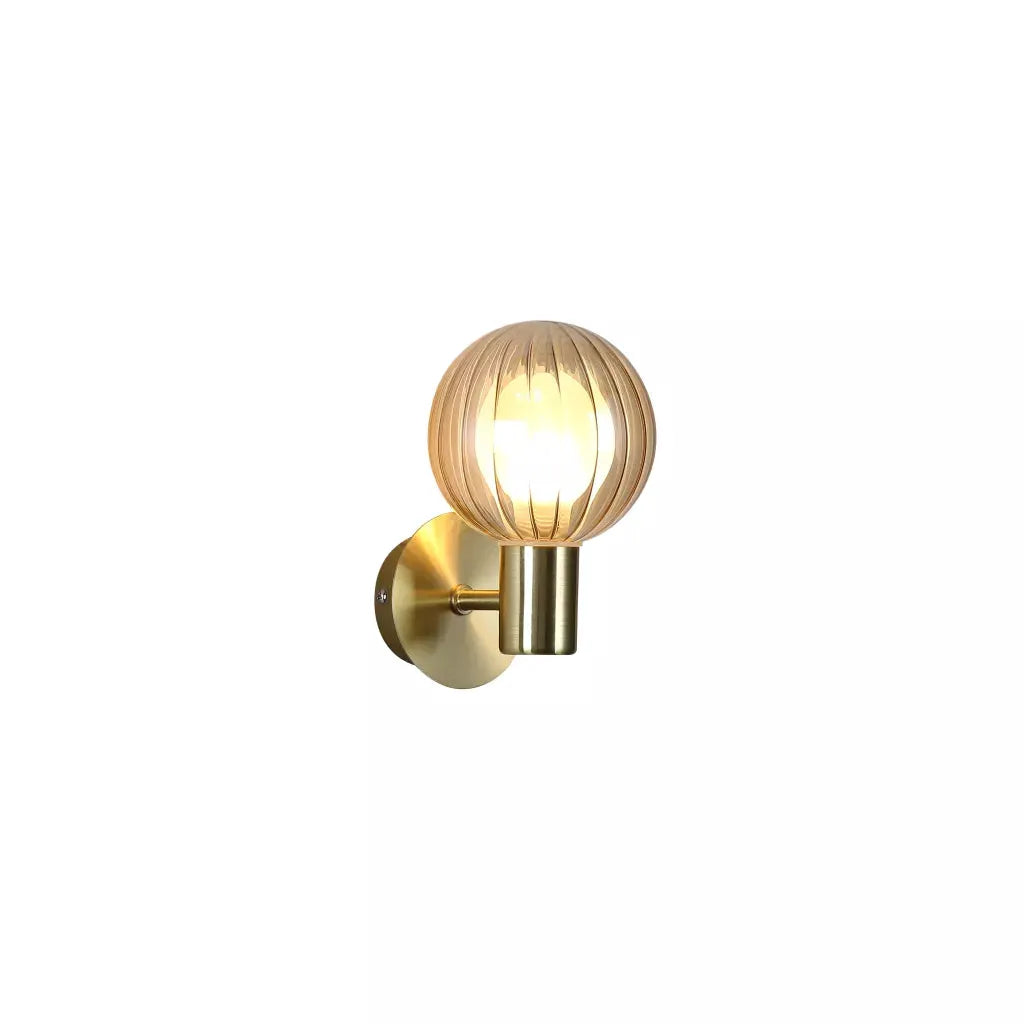 searchlight wall lights Luminsphere 1Lt Wall Light, Brass with Champagne Glass IP44 - searchlight wall lights Luminsphere 1Lt Wall Light, Brass with Champagne Glass IP44