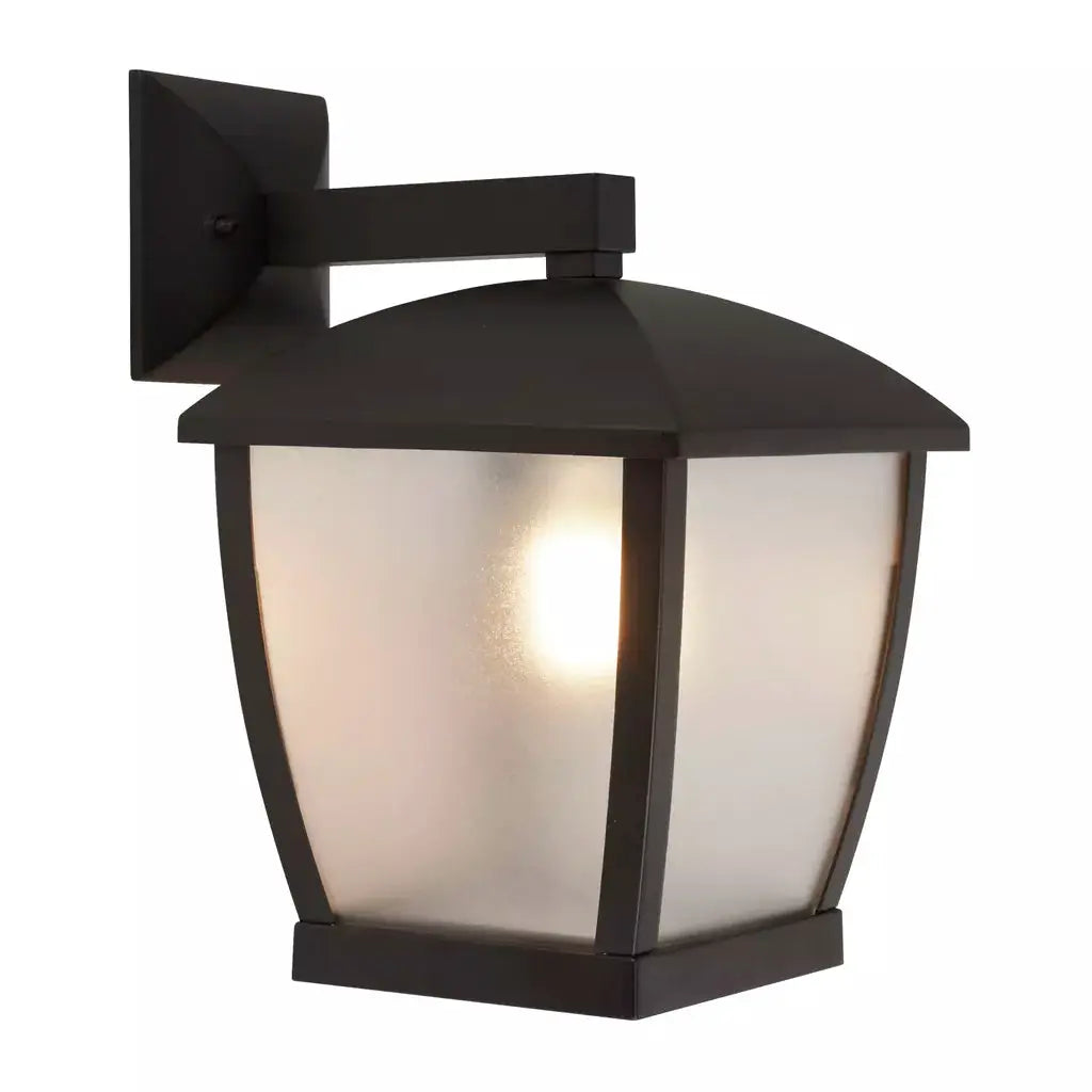 outdoor walllights Seattle Outdoor Wall Light-Black & Clear Frosted Panels,IP44 - outdoor walllights Seattle Outdoor Wall Light-Black & Clear Frosted Panels,IP44