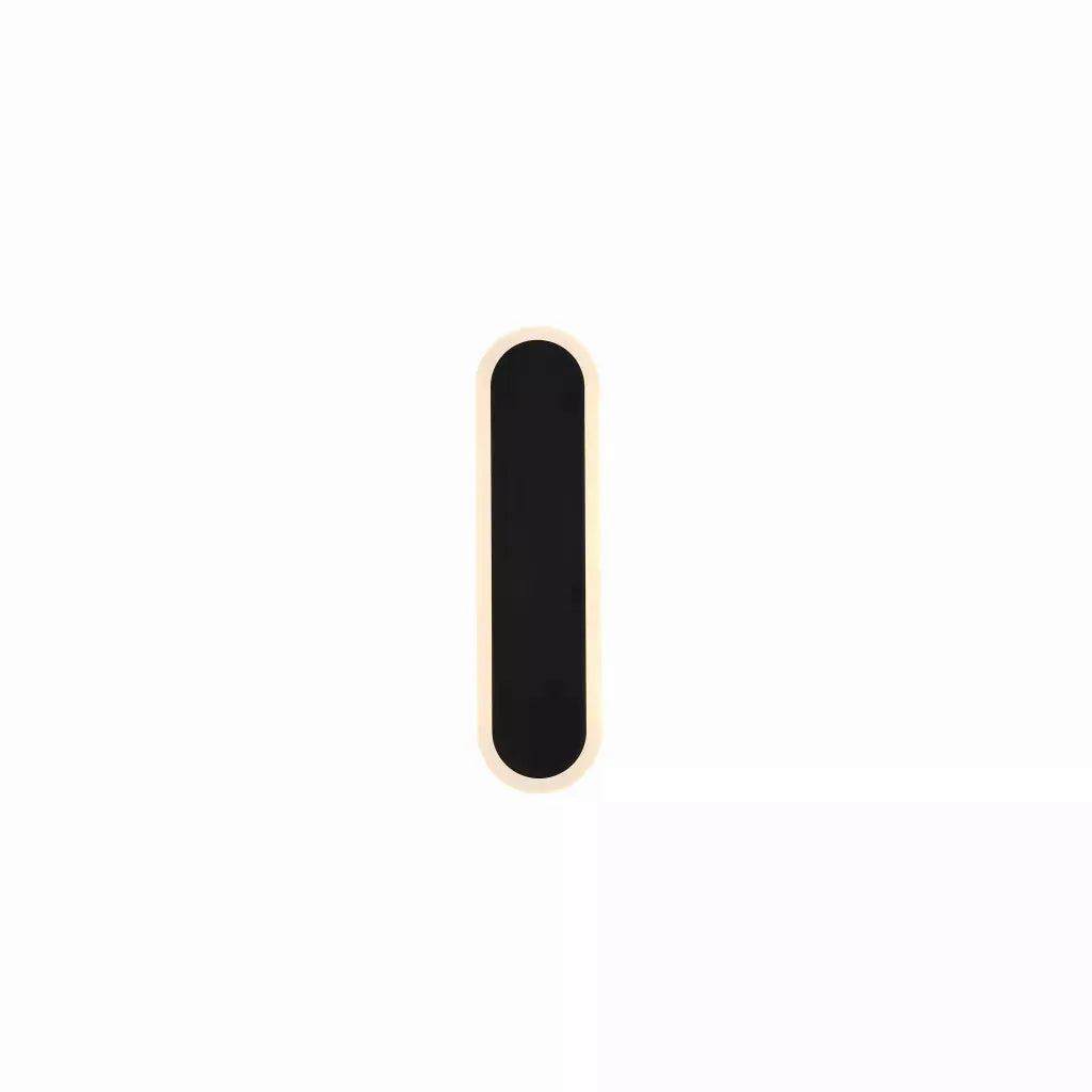 outdoor walllights Bordo Oval LED Outdoor Wall Light, Length 300mm, Black - outdoor walllights Bordo Oval LED Outdoor Wall Light, Length 300mm, Black