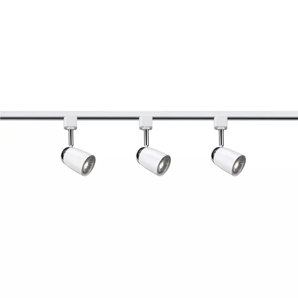 searchlight spots Track & Spot 3Lt LED Kit -White Metal - searchlight spots Track & Spot 3Lt LED Kit -White Metal