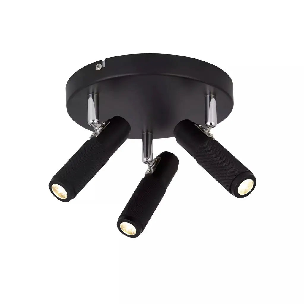 searchlight spots Handlebar 3Lt Round Spotlight - Black Metal - searchlight spots Handlebar 3Lt Round Spotlight - Black Metal