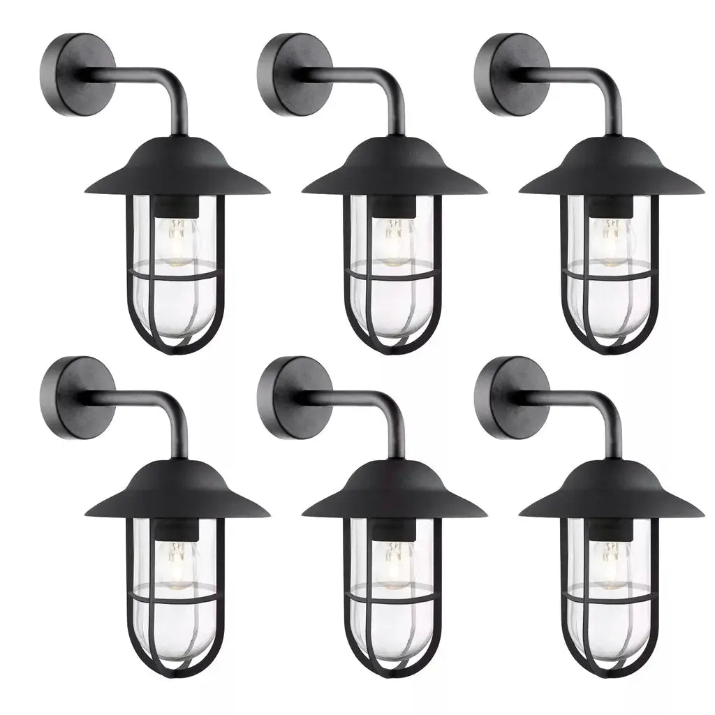 outdoor walllights Promo Pack of 6 - 3291BK - outdoor walllights Promo Pack of 6 - 3291BK
