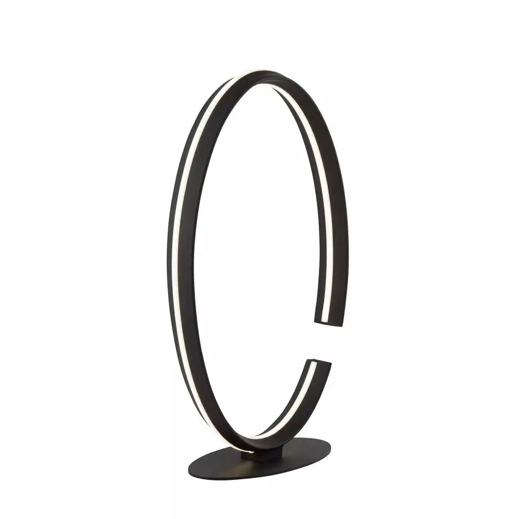 searchlight table lamps Dot Loop Round Led Table Lamp Black Metal & White - searchlight table lamps Dot Loop Round Led Table Lamp Black Metal & White