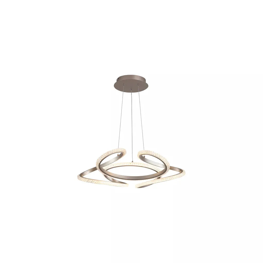 Searchlight Pendant Lights Doodle LED Pendant, Champagne Metal - Searchlight Pendant Lights Doodle LED Pendant, Champagne Metal