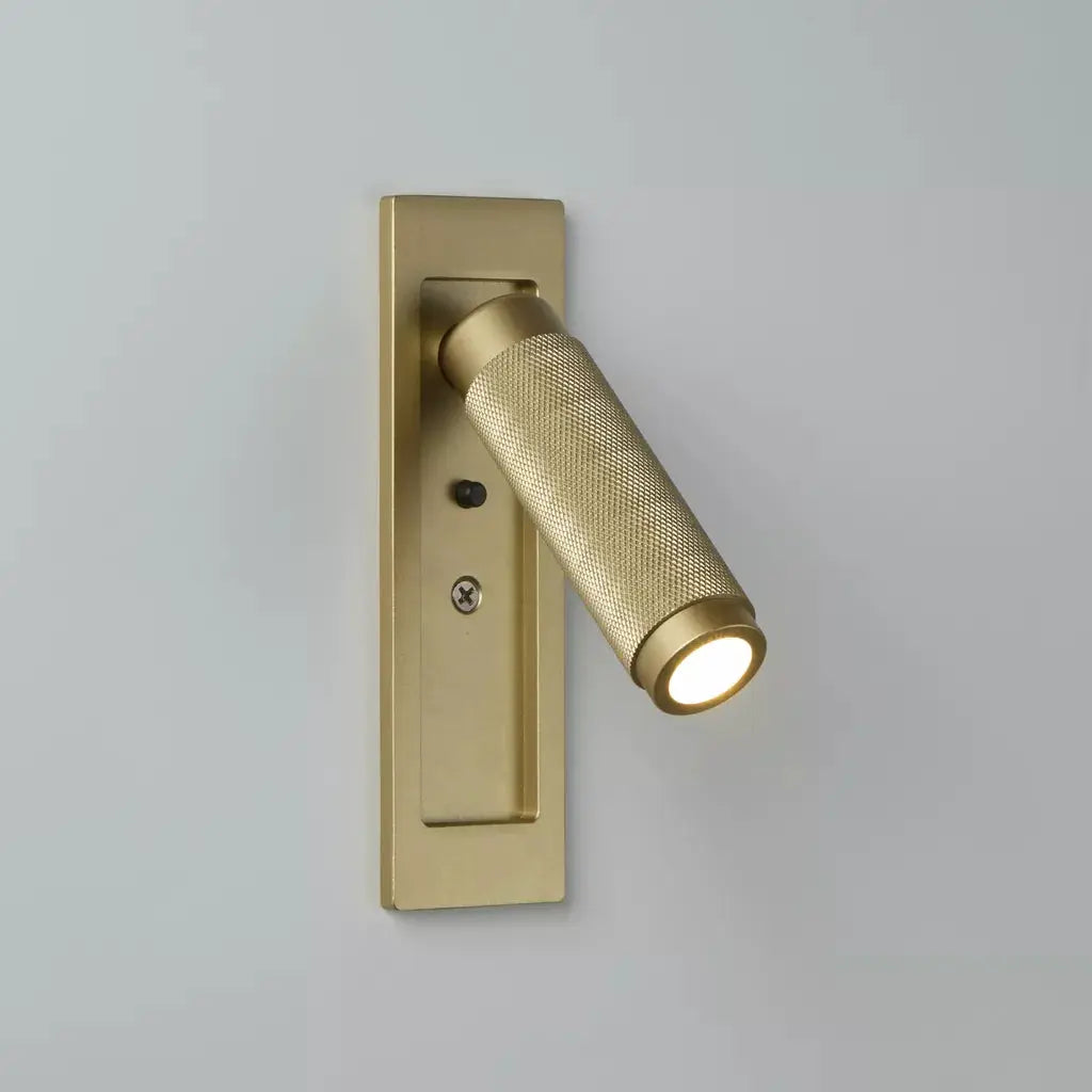 searchlight wall lights Kings Cross Recessed LED Reading Light Gold - searchlight wall lights Kings Cross Recessed LED Reading Light Gold