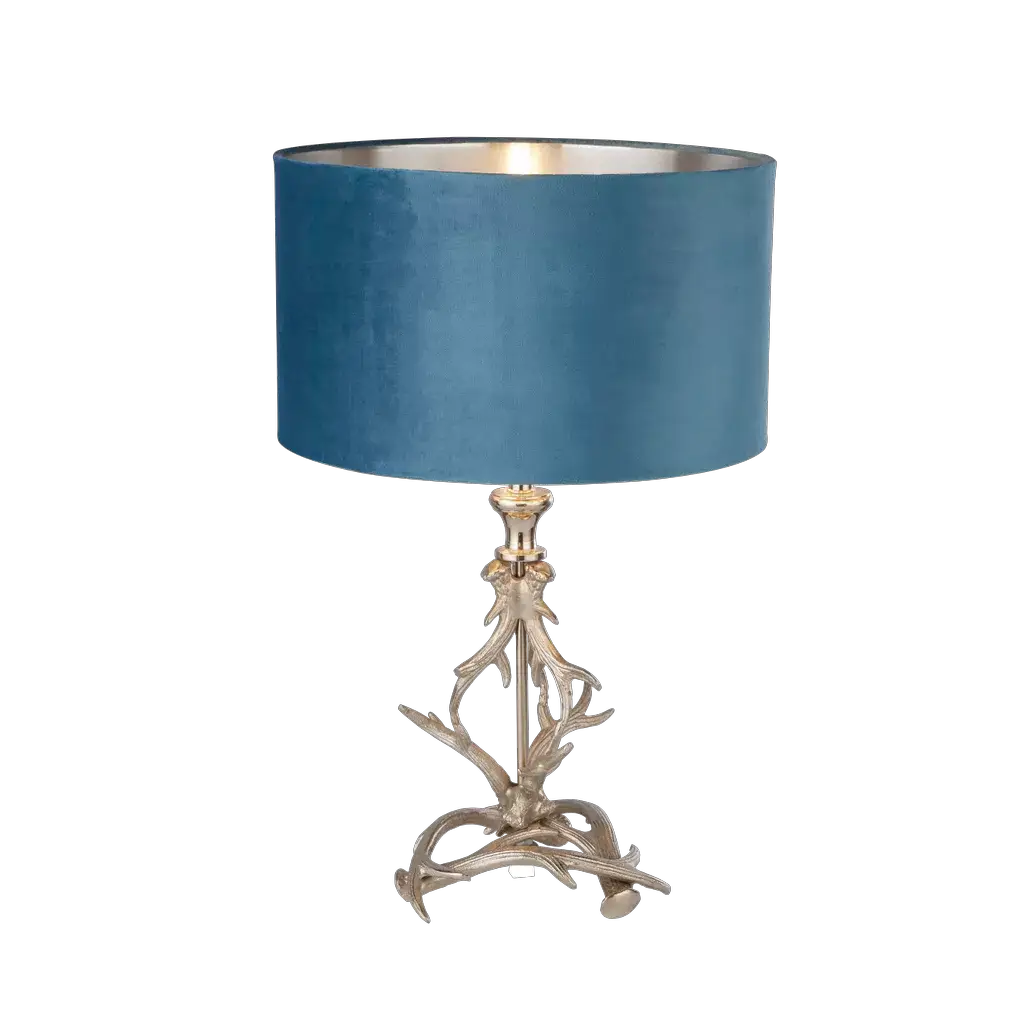 searchlight table lamps Lux & Belle BASE ONLY Antler Table Lamp - Silver Metal - searchlight table lamps Lux & Belle BASE ONLY Antler Table Lamp - Silver Metal