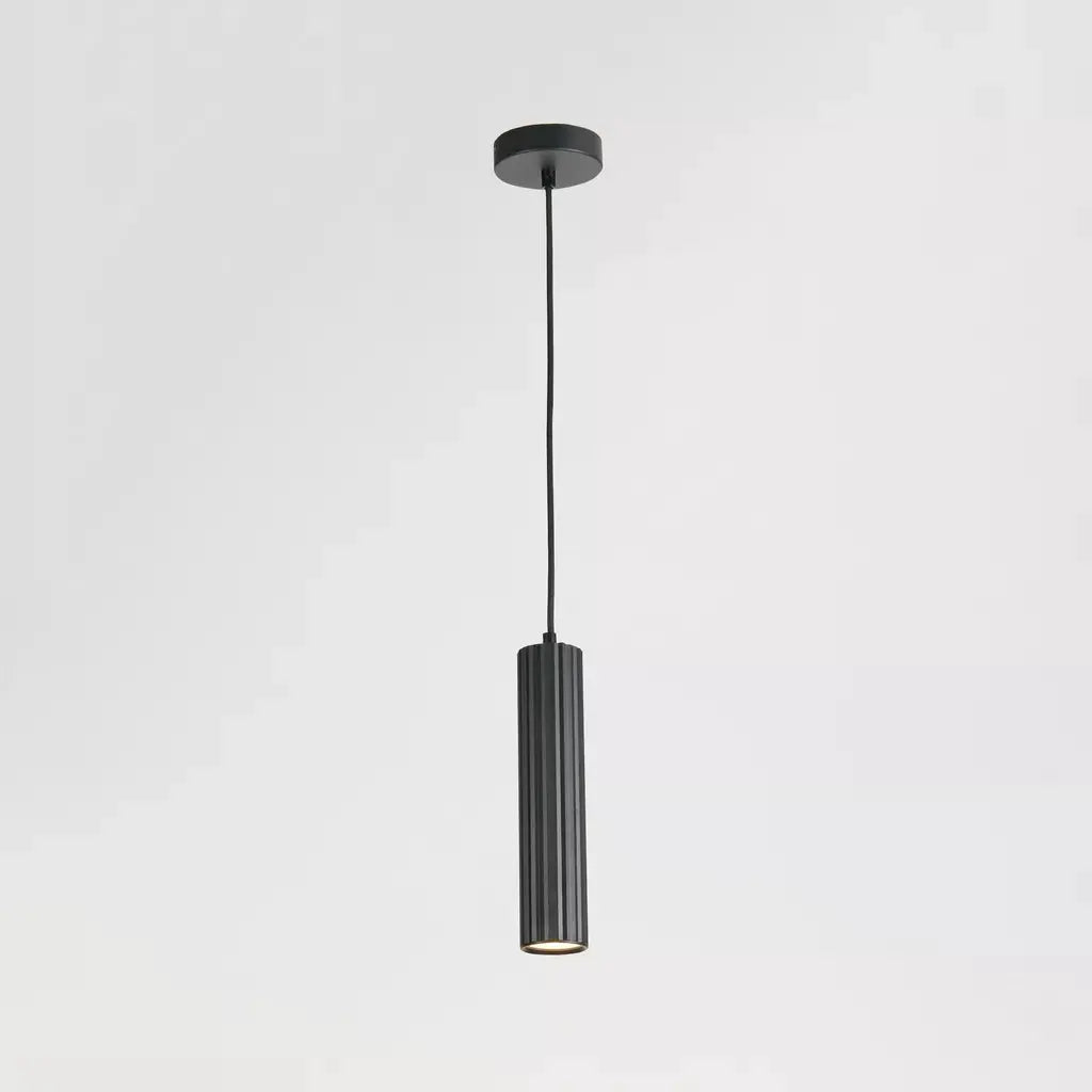 Searchlight Pendant Lights Anna GU10 25cm Pendant, Sand Black - Searchlight Pendant Lights Anna GU10 25cm Pendant, Sand Black