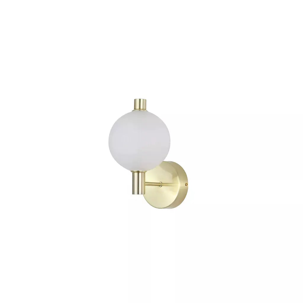 searchlight wall lights Luminique LED Wall Light, Satin Brass Metal with Glass - searchlight wall lights Luminique LED Wall Light, Satin Brass Metal with Glass