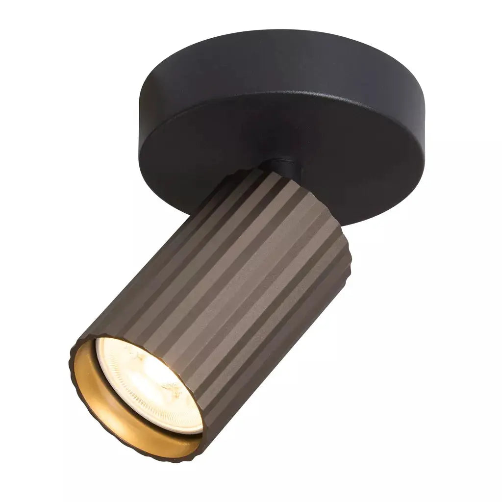 searchlight spots Anna GU10 Fluted Spotlight, Bronze - searchlight spots Anna GU10 Fluted Spotlight, Bronze