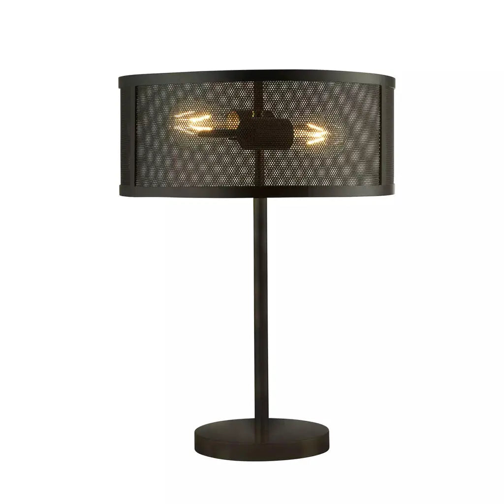 searchlight table lamps Fishnet 2Lt Table Lamp - Matt Black Metal - searchlight table lamps Fishnet 2Lt Table Lamp - Matt Black Metal