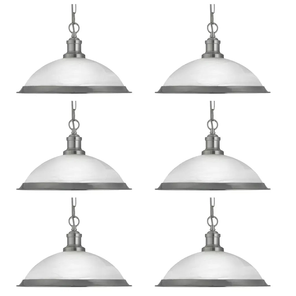 Searchlight Pendant Lights Promo Pack of 6 - 1591SS - Searchlight Pendant Lights Promo Pack of 6 - 1591SS