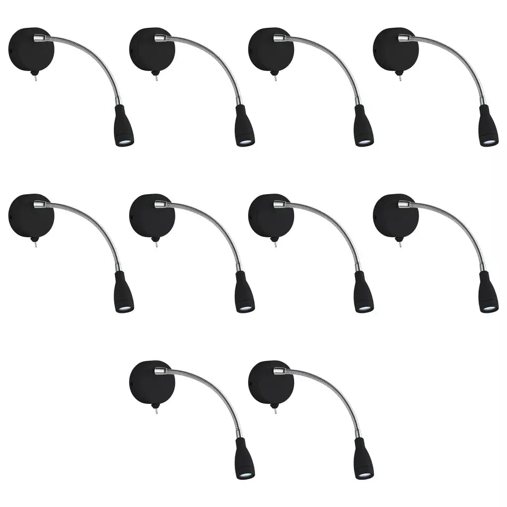 searchlight wall lights Promo Pack of 10 - 9917BK - searchlight wall lights Promo Pack of 10 - 9917BK