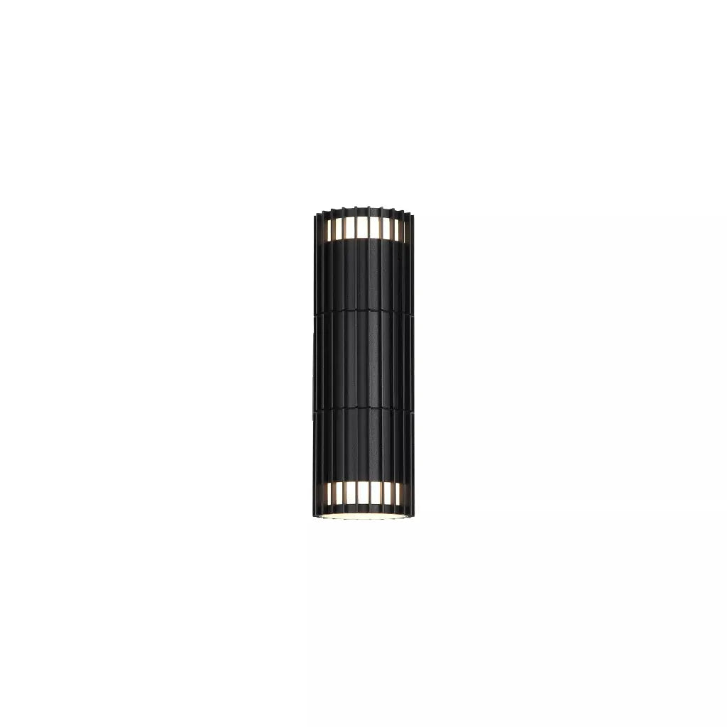 outdoor walllights Detroit 2Lt Up/Down Outdoor Wall Light, Black Metal - outdoor walllights Detroit 2Lt Up/Down Outdoor Wall Light, Black Metal